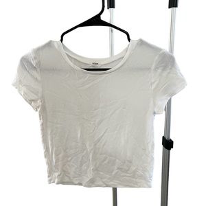 Medium White Garage Short Sleeve Top